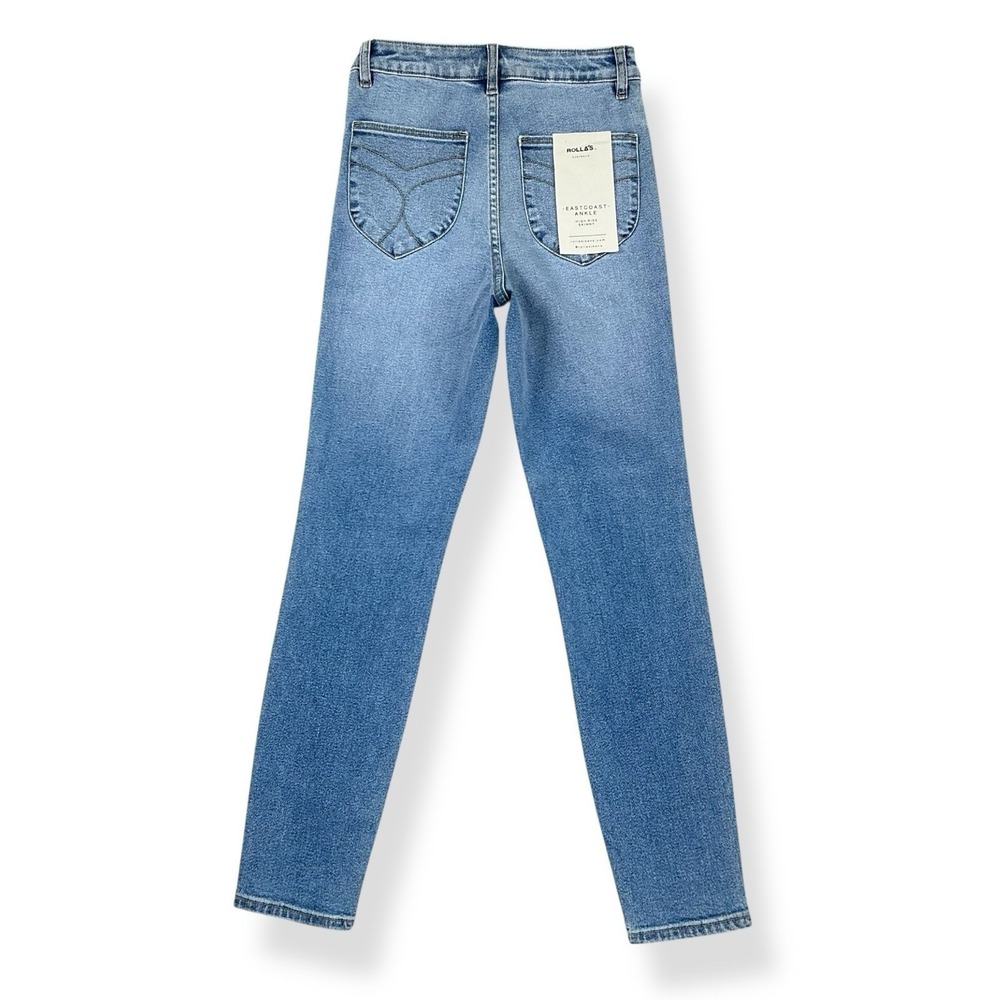 Rollas Jeans Women 28 Blue East Coast Ankle High Rise‎ Skinny NWT